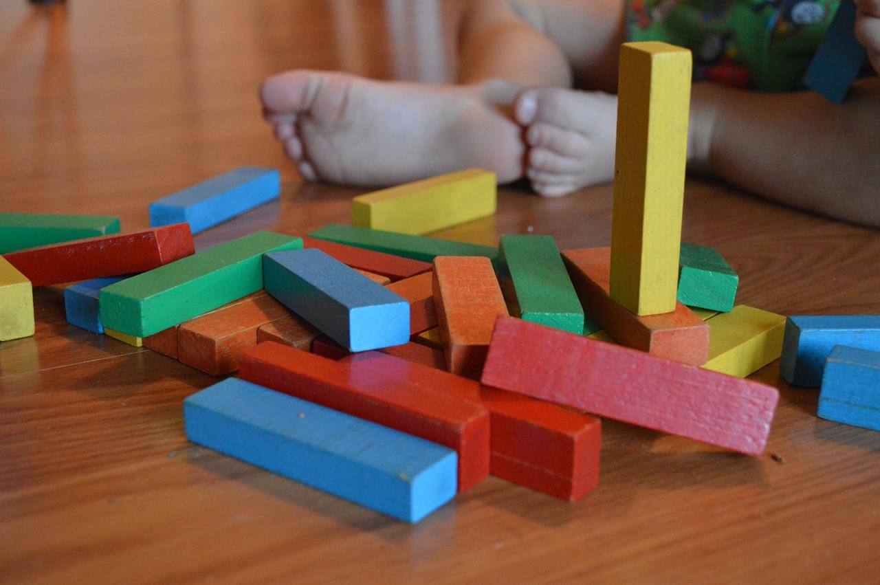 Enfant jouet jeu bois construction