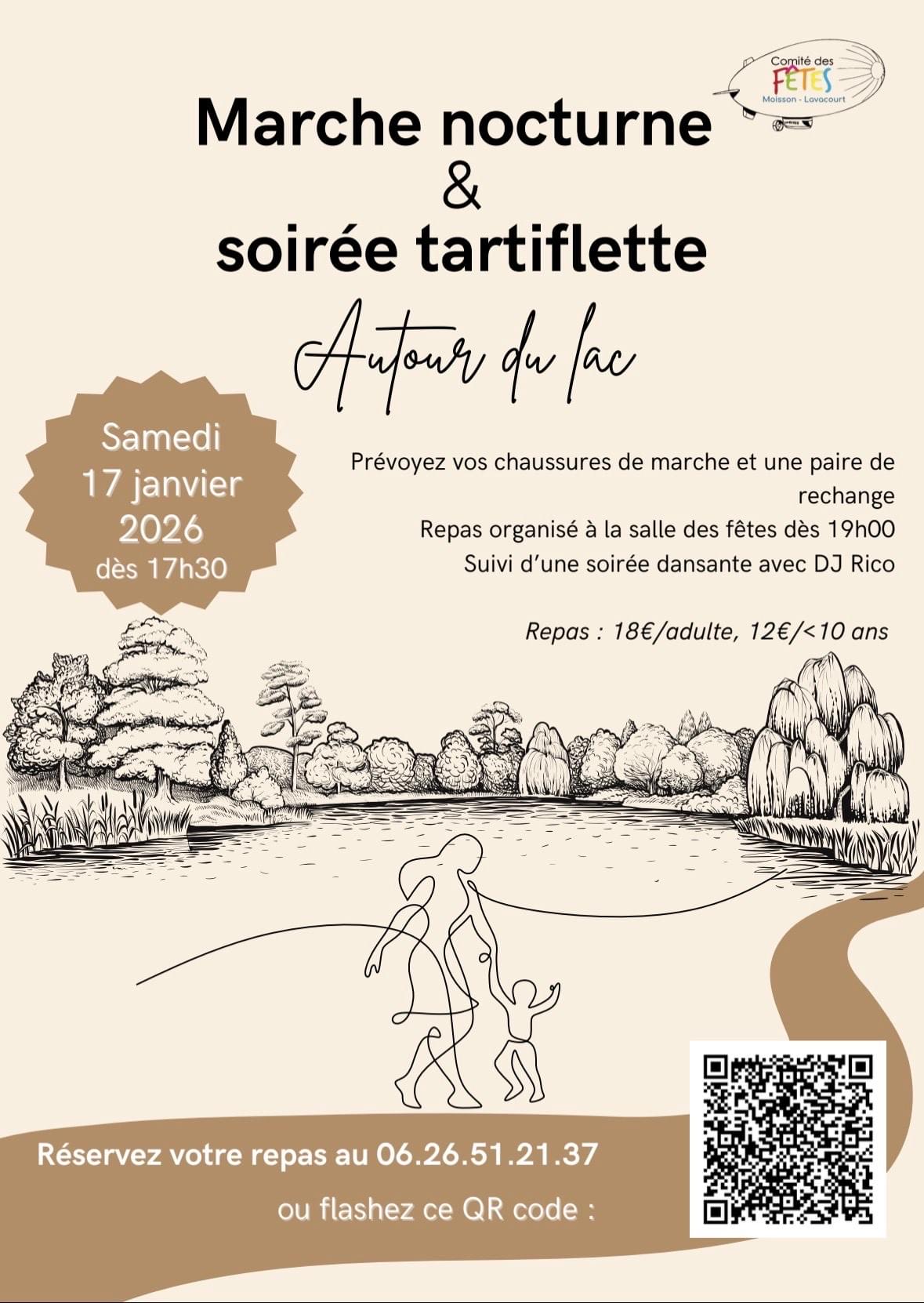 Marche nocturne et tartiflette