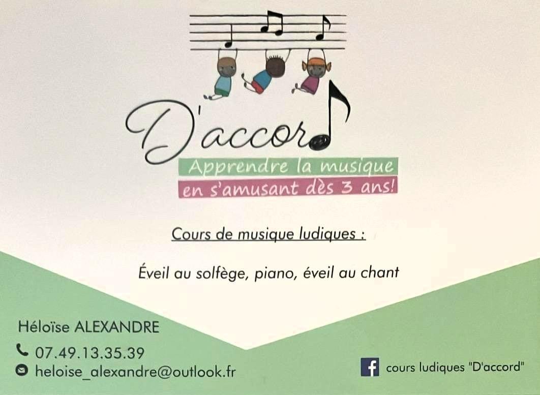 DACCORD COURS DE MUSIQue 1