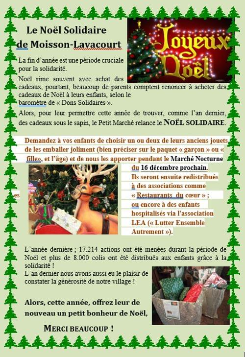 Noël solidaire déc 2023