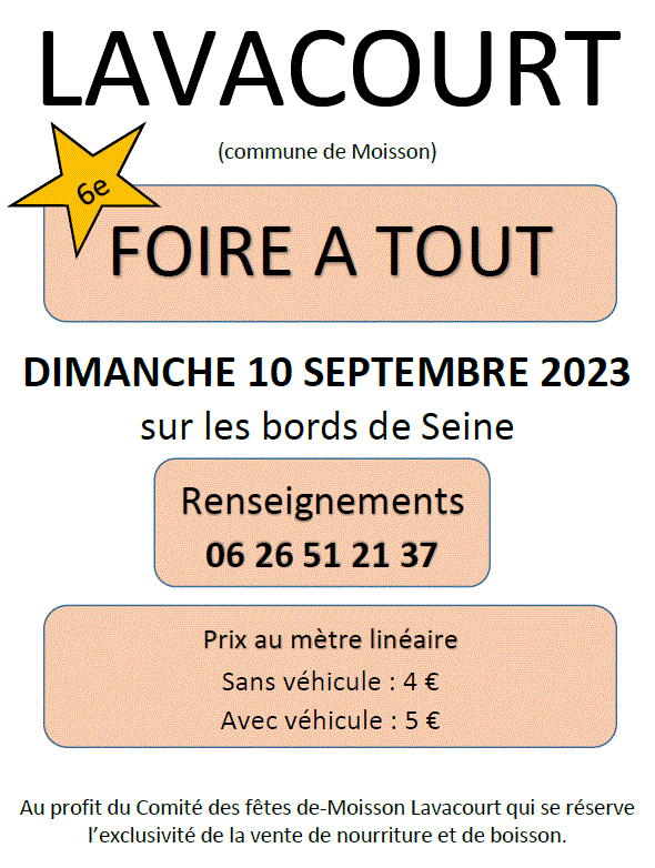 Flyer Foire à tout 2023 p1