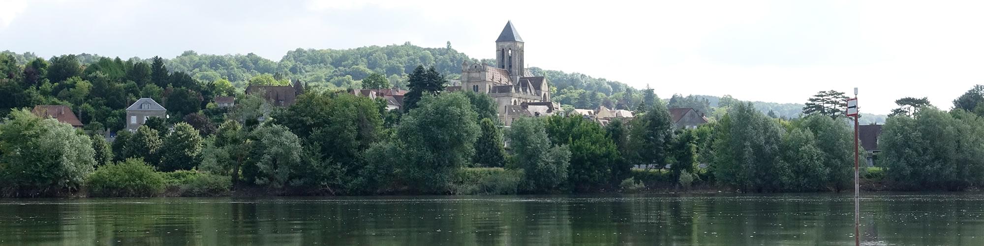 Eglise moisson vue seine